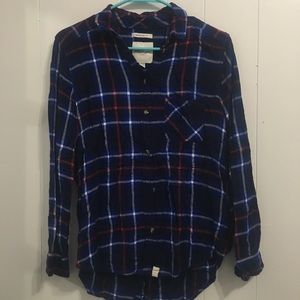 American Eagle Plaid Long Sleeve Shirt